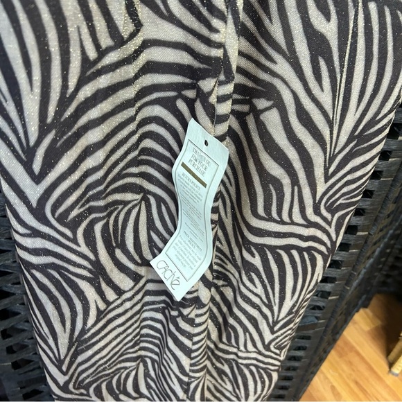 Cache vintage maxi dress khaki metallic size 10 lined deadstock medium - Picture 10 of 11